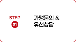 STEP 01 가맹문의 & 유선상담